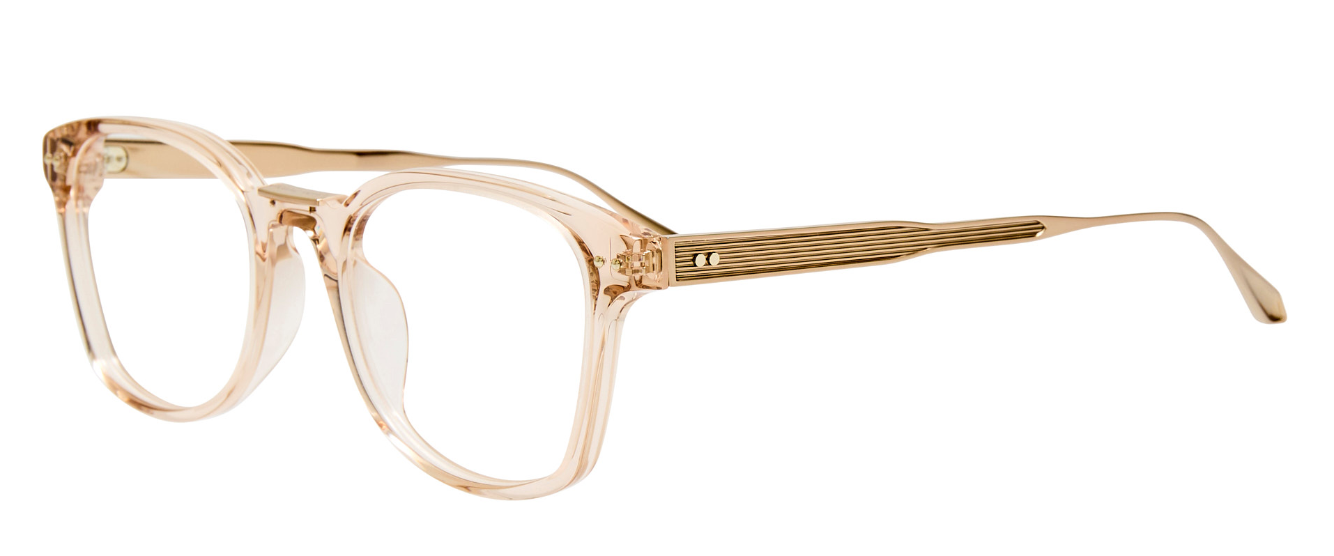 Color_LFL1585C5OPT - Paulson D-Frame Eyeglasses in Nude and Clear