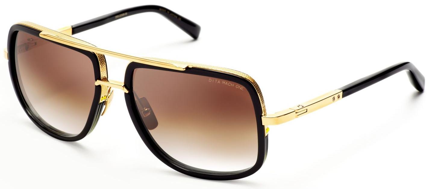 Color_DRX-2030B-59 - Black - Yellow Gold / Brown Gradient