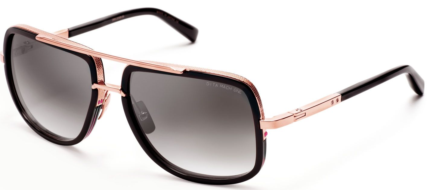 Color_DRX-2030-L-BLK-RGD-59 - Black - Rose Gold / Grey Gradient - Gold Flash