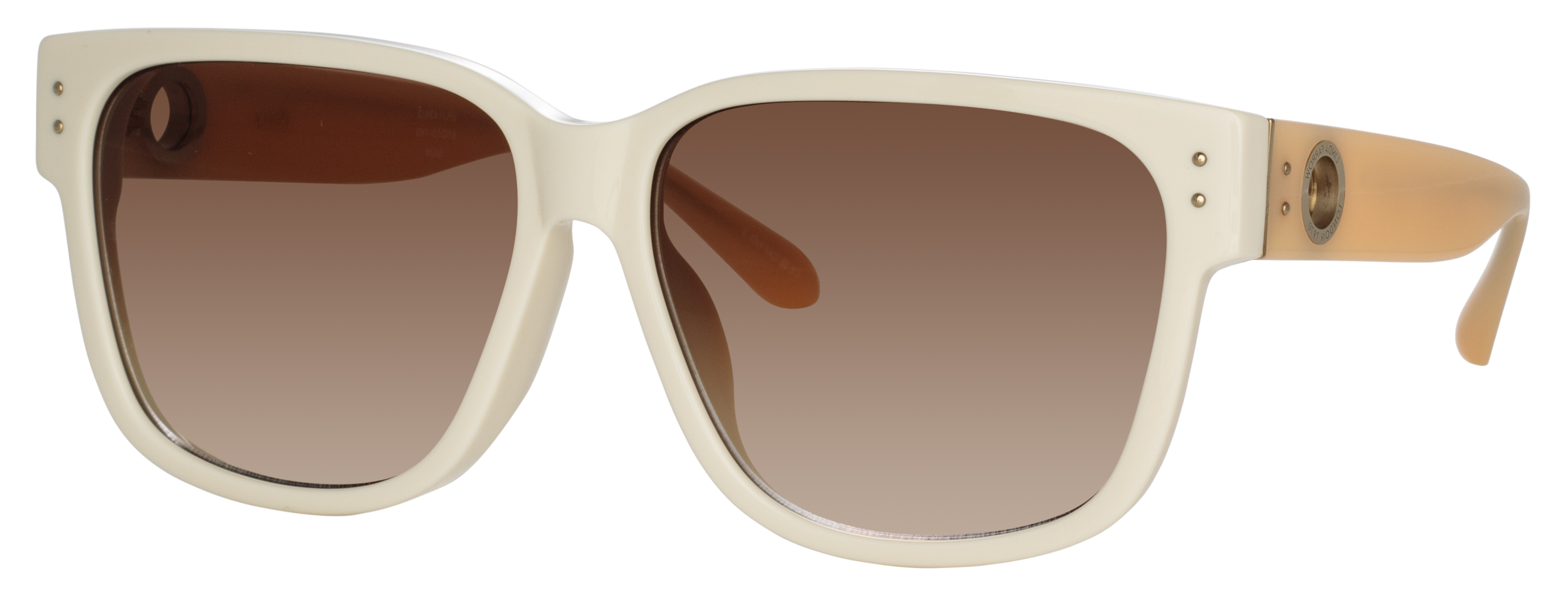 Color_LFL1429C3SUN - Perry D-Frame Sunglasses in White Peach