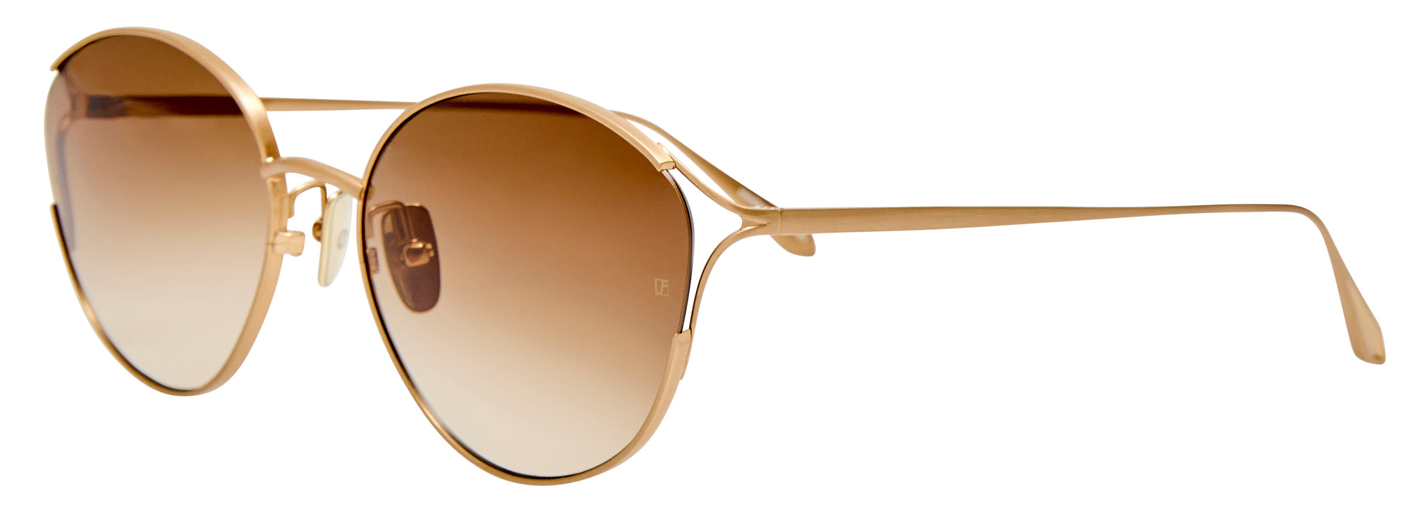 Color_LFL1455C8SUN - Fielder Cat Eye Sunglasses in Matt Champagne and Mocha Grad LIMITED EDITION