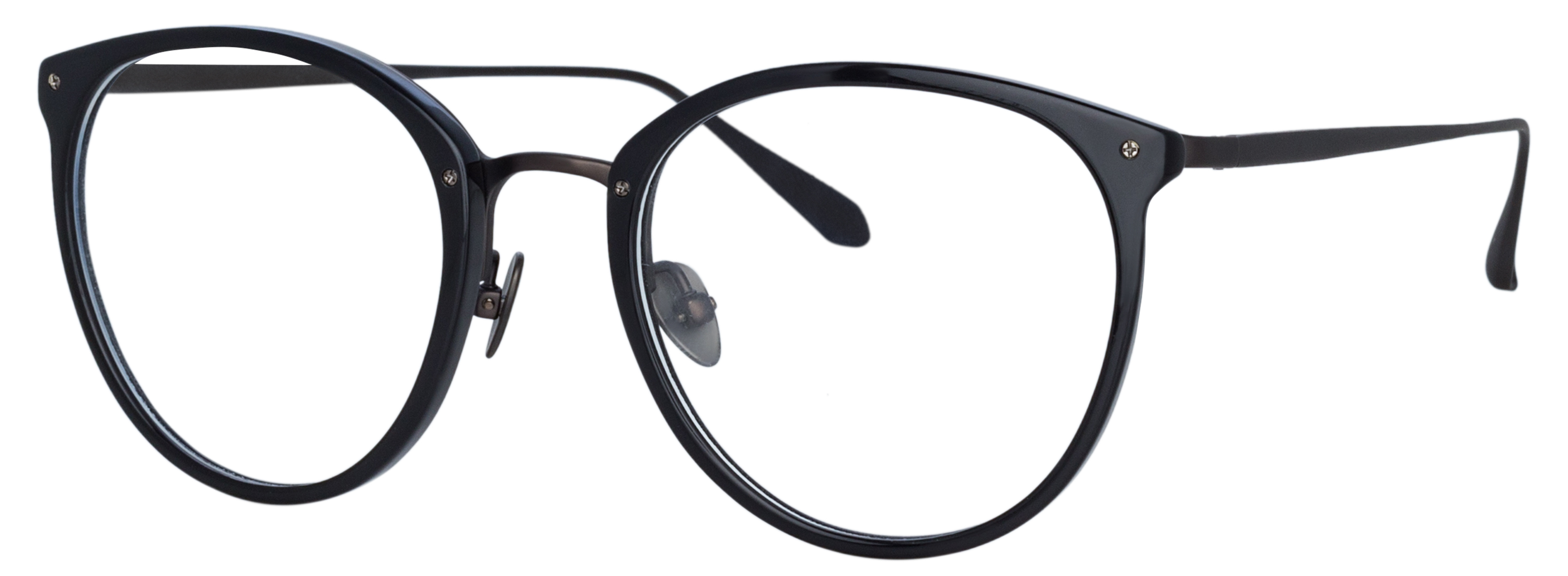 Color_LFL251C82OPT - Calthorpe Oval Optical Frame Black / Matt Black
