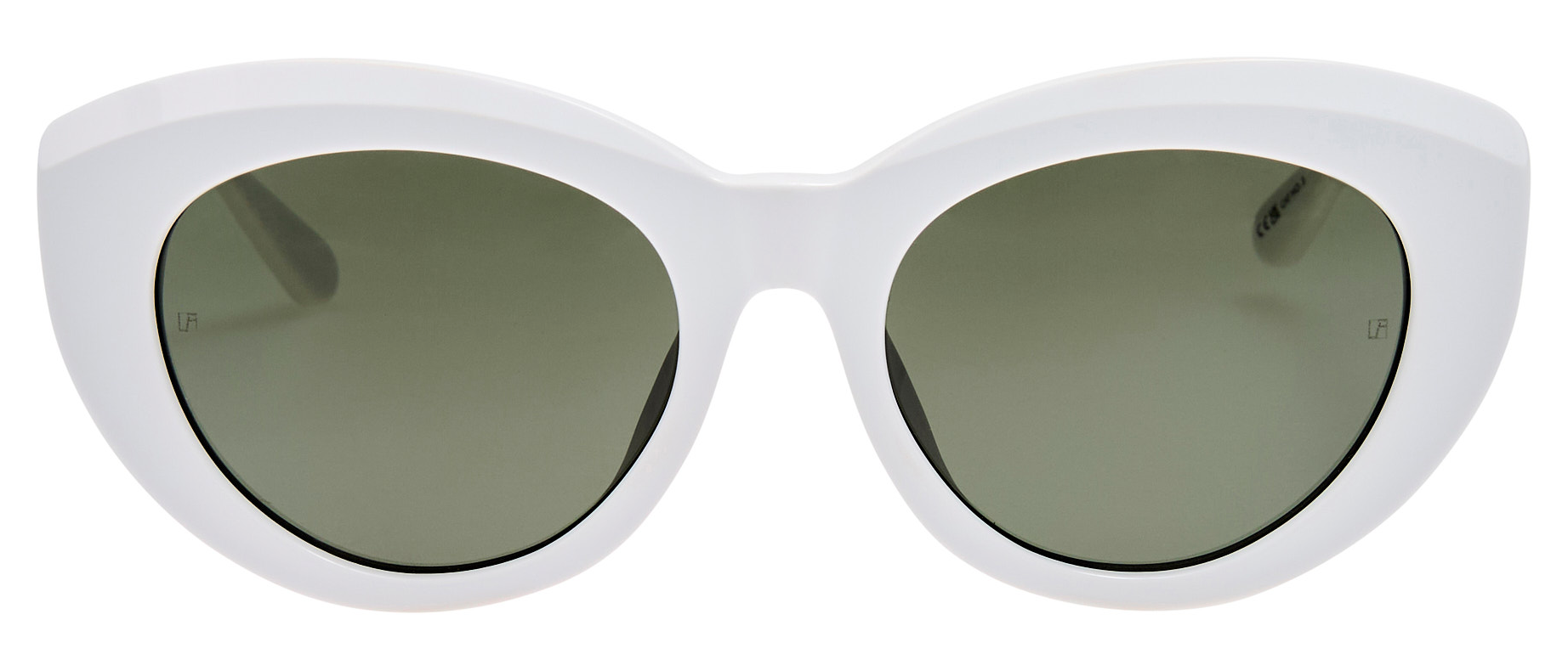 Color_LFL1551C2SUN - Anna Cat Eye Sunglasses in White and Grey