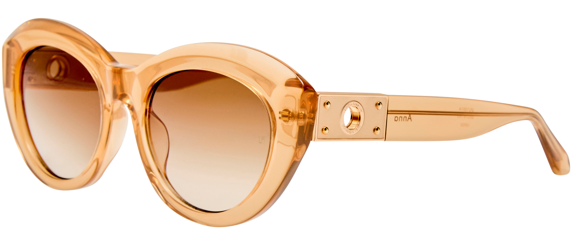 Color_LFL1551C4SUN - Anna Cat Eye Sunglasses in Honey and Mocha Grad LIMITED EDITION