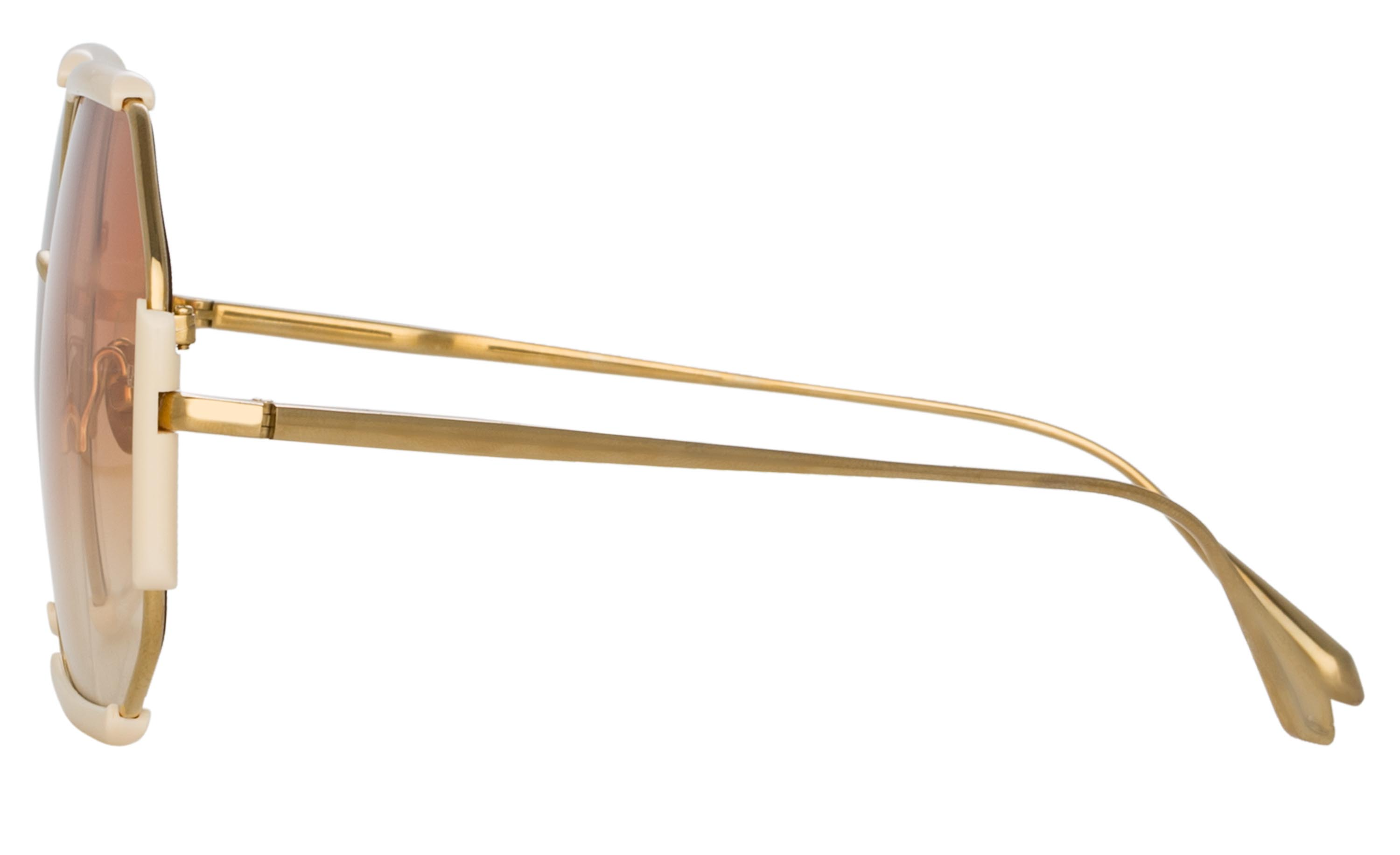 Color_LFL1308C3SUN - Margot Hexagon Sunglasses in Cream