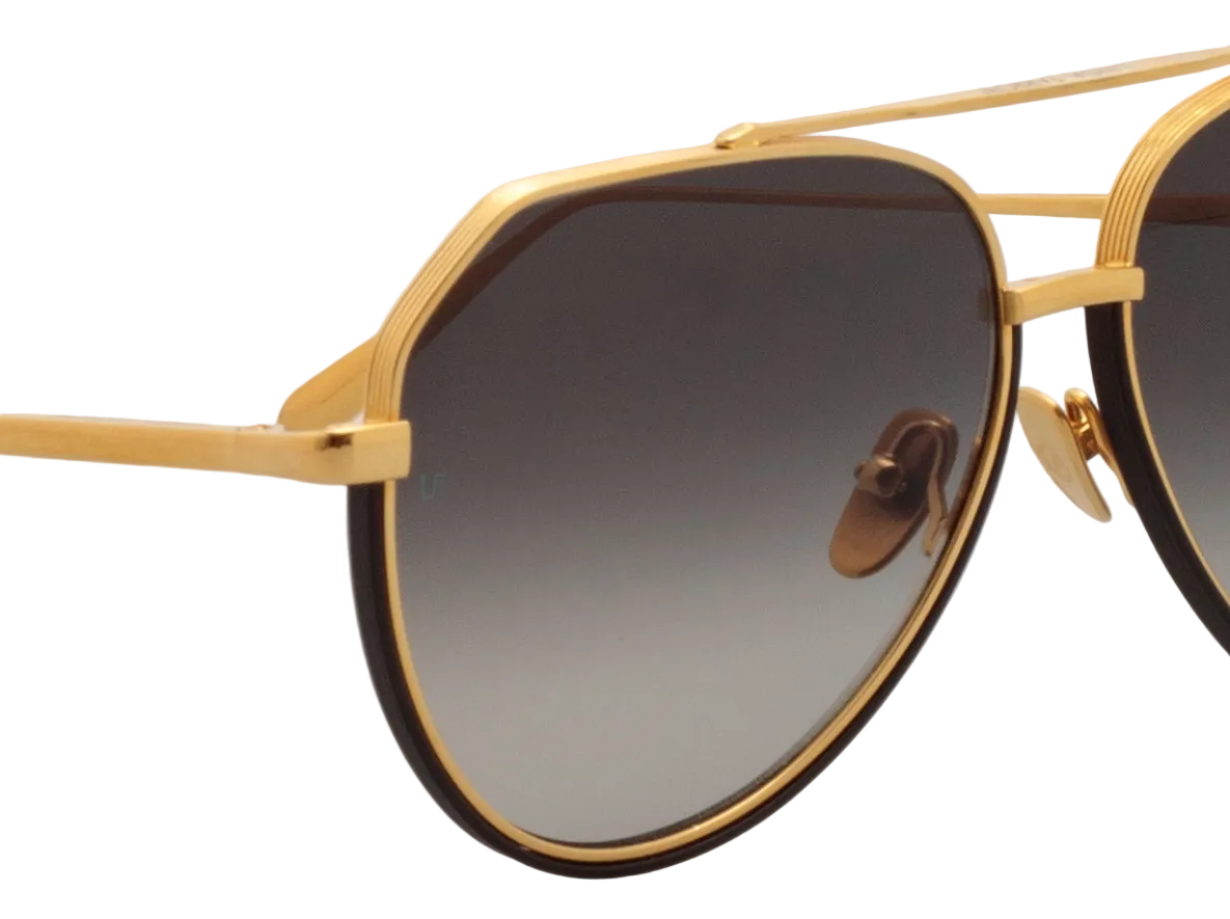 Color_LFL1472C1SUN - Bayer Aviator Sunglasses in Yellow Gold and Grey