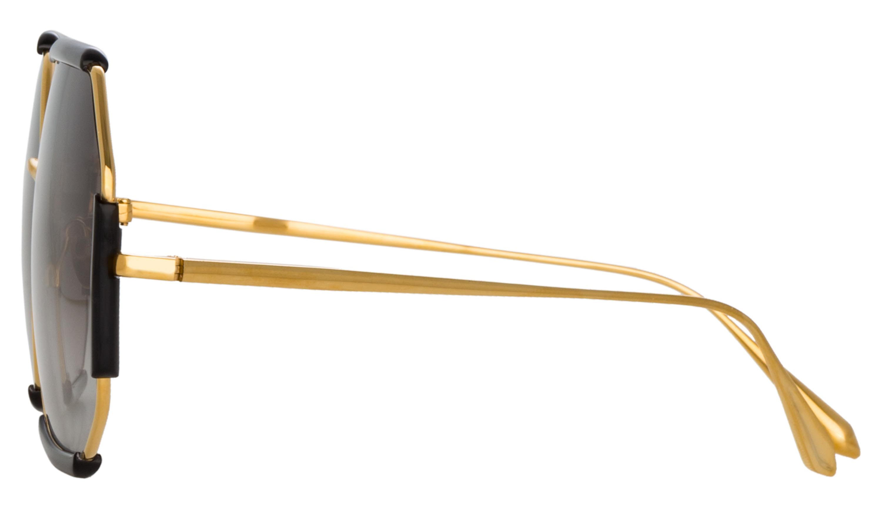 Color_LFL1308C1SUN - Margot Hexagon Sunglasses in Black