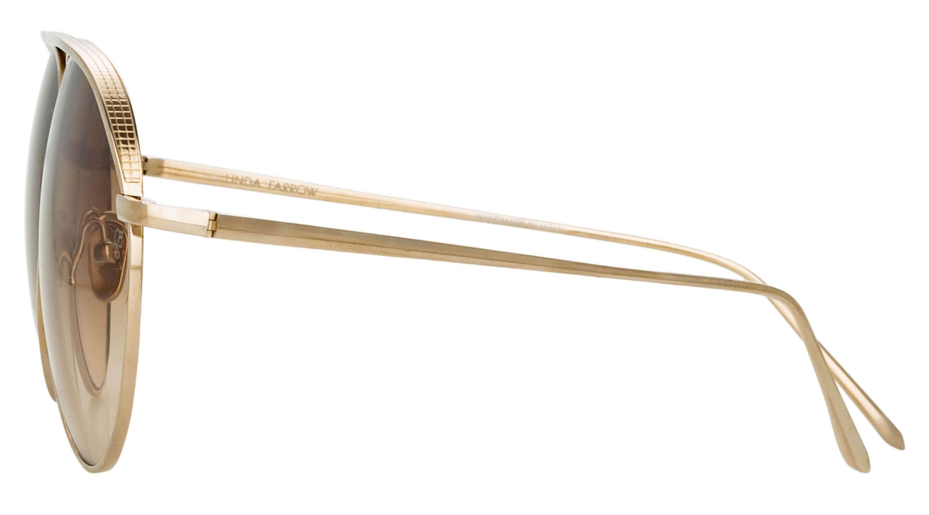 Color_LFL1078C6SUN - Roberts Aviator Sunglasses in Light Gold and Mocha