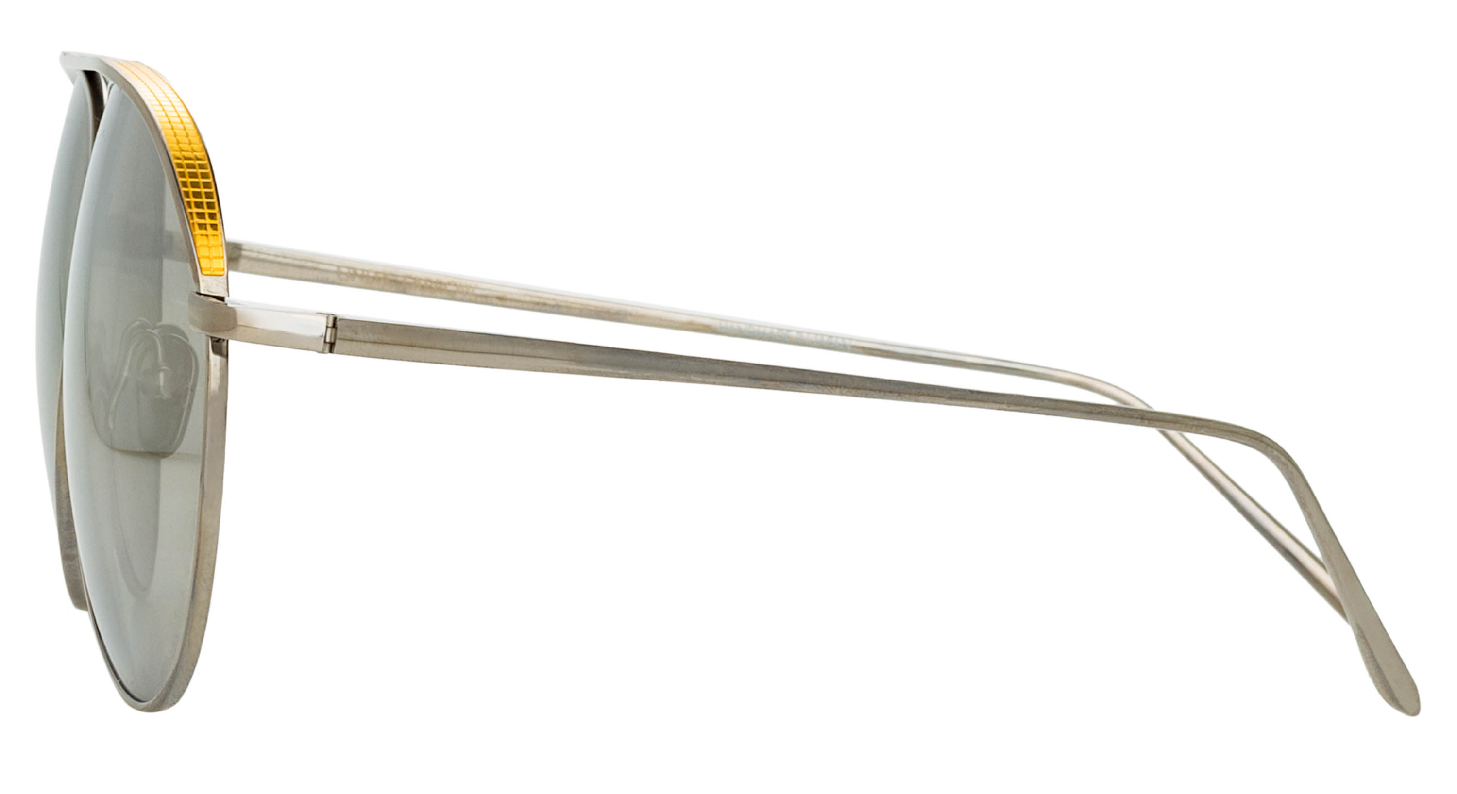 Color_LFL1078C4SUN - Roberts Aviator Sunglasses in White Gold and Platinum