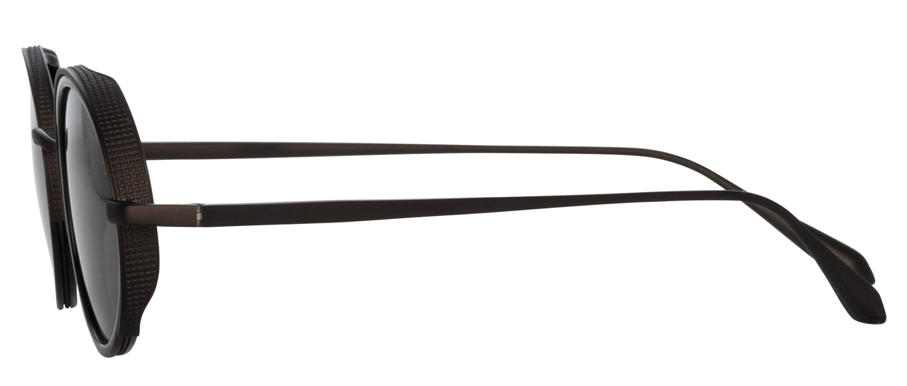 Color_LFL1413C2SUN - Finn Oval Sunglasses in Black / Matt Nickel and Grey