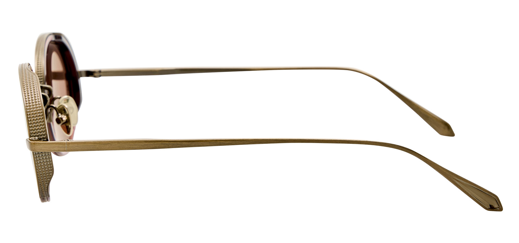 Color_LFL1413C8SUN - Finn Oval Sunglasses in Amber / Antique Gold and Brown