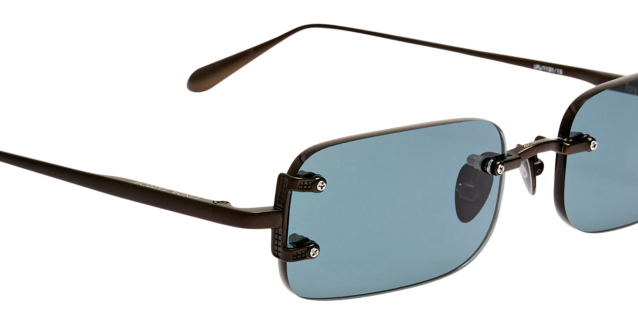 Color_LFL1131C15SUN - Taylor Rectangular Sunglasses in Matt Nickel and Grey
