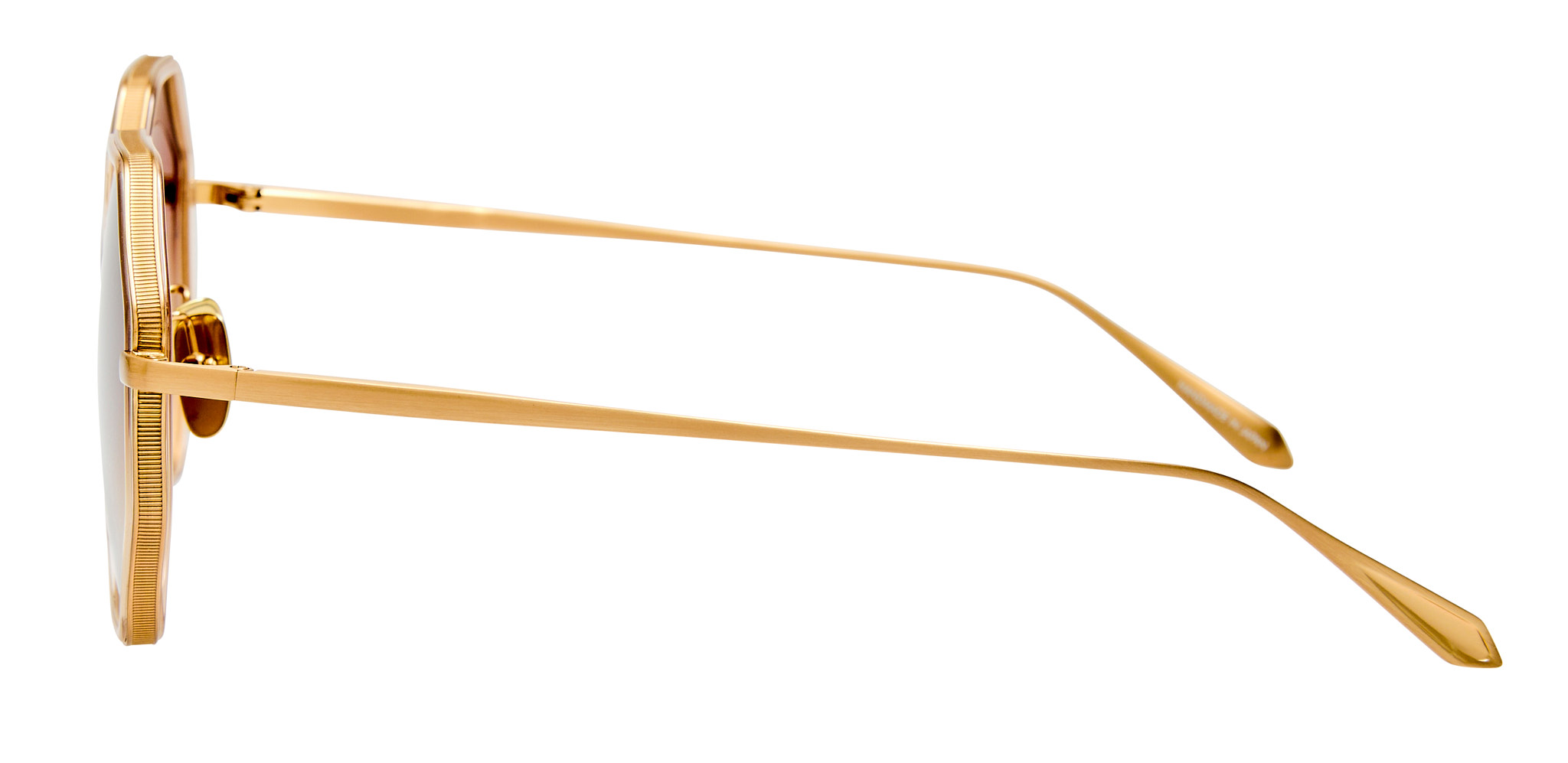 Color_LFL1709C2SUN - Coraline Hexagon Sunglasses Nude and Mocha Grad.
