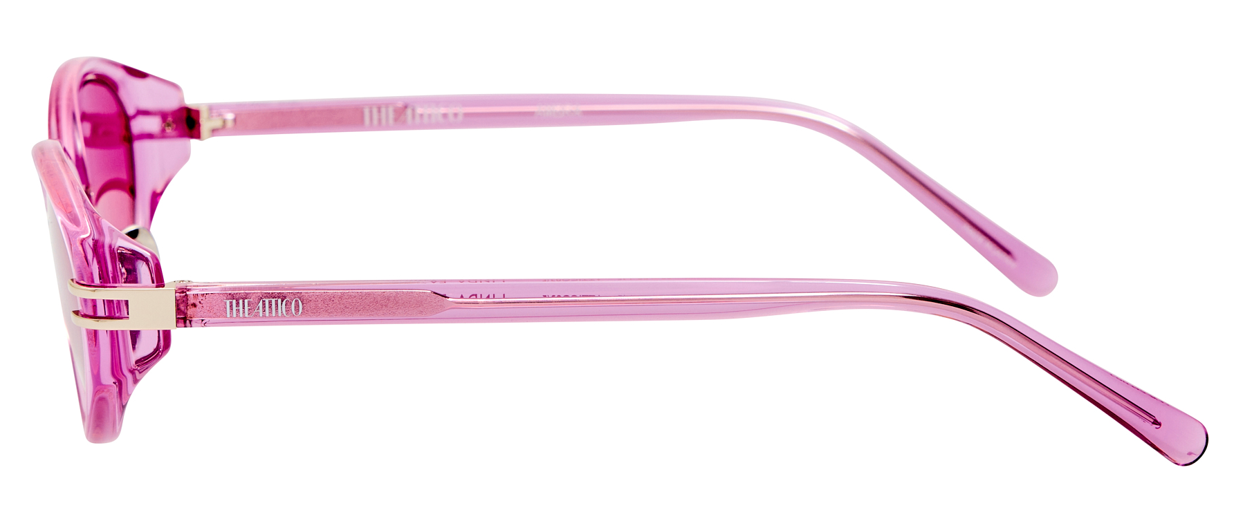 Color_ATTICO83C5SUN - The Attico Ambra Oval Sunglasses in Pink and Pink
