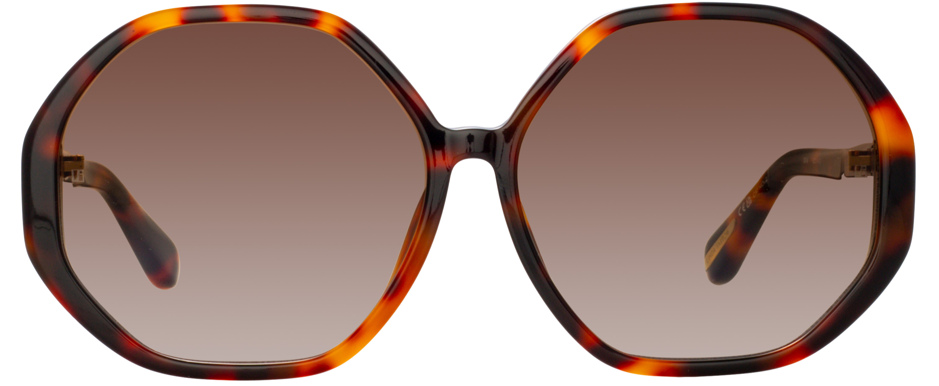 Color_LFL1415C2SUN - Paloma Hexagon Sunglasses in Tortoiseshell