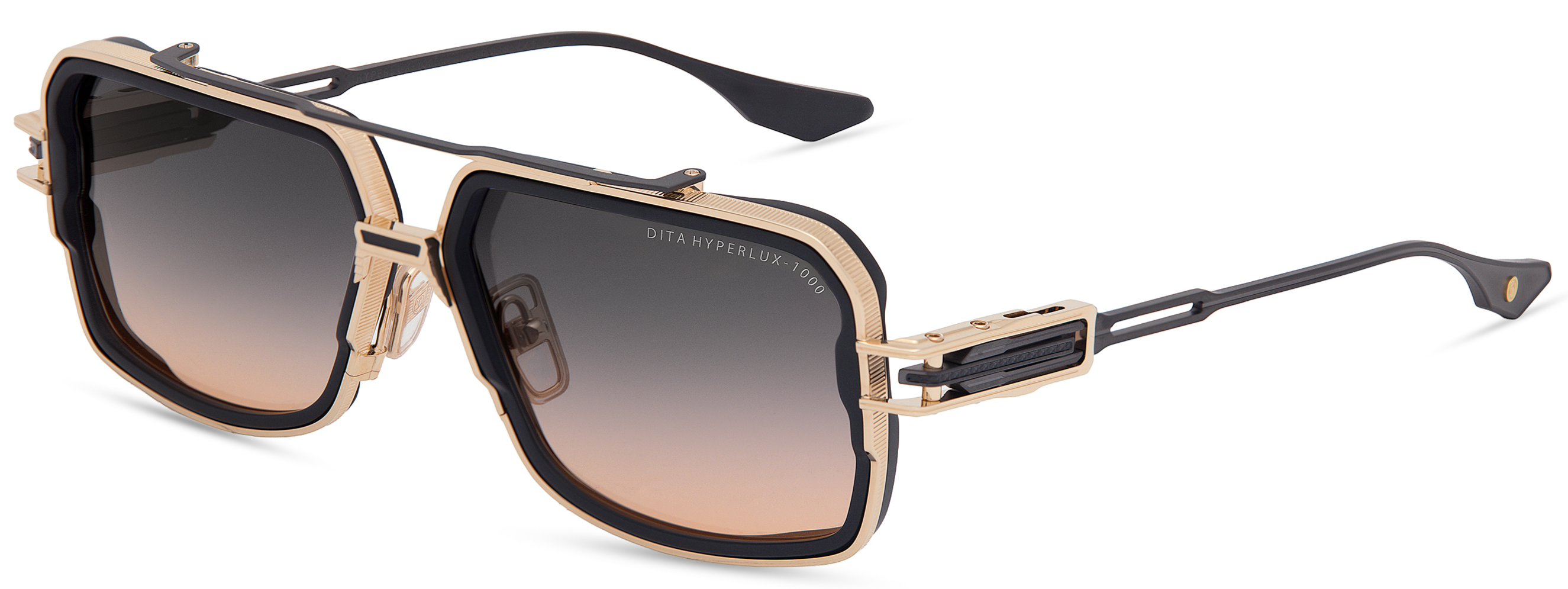 Color_DTS470-A-02 - MATTE BLACK-WHITE GOLD / GREY-PEACH GRADIENT