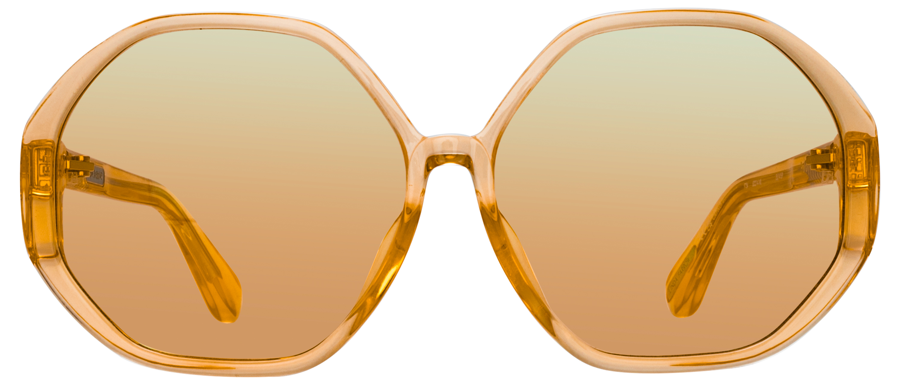 Color_LFL1415C9SUN - Paloma Hexagon Sunglasses in Orange