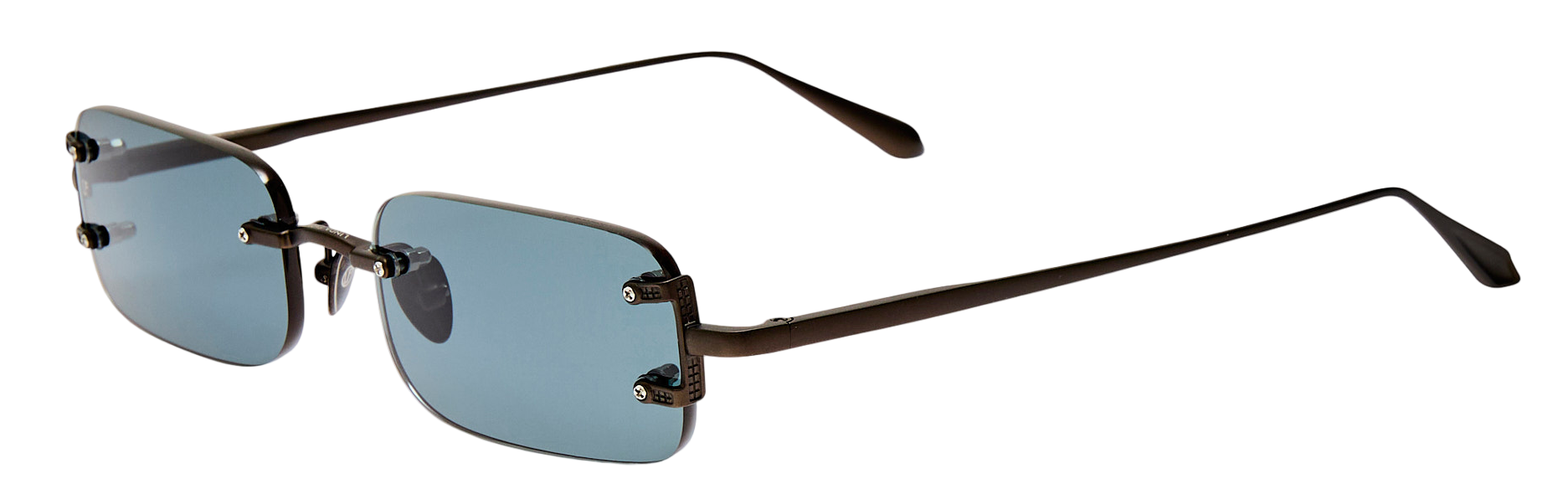 Color_LFL1131C15SUN - Taylor Rectangular Sunglasses in Matt Nickel and Grey