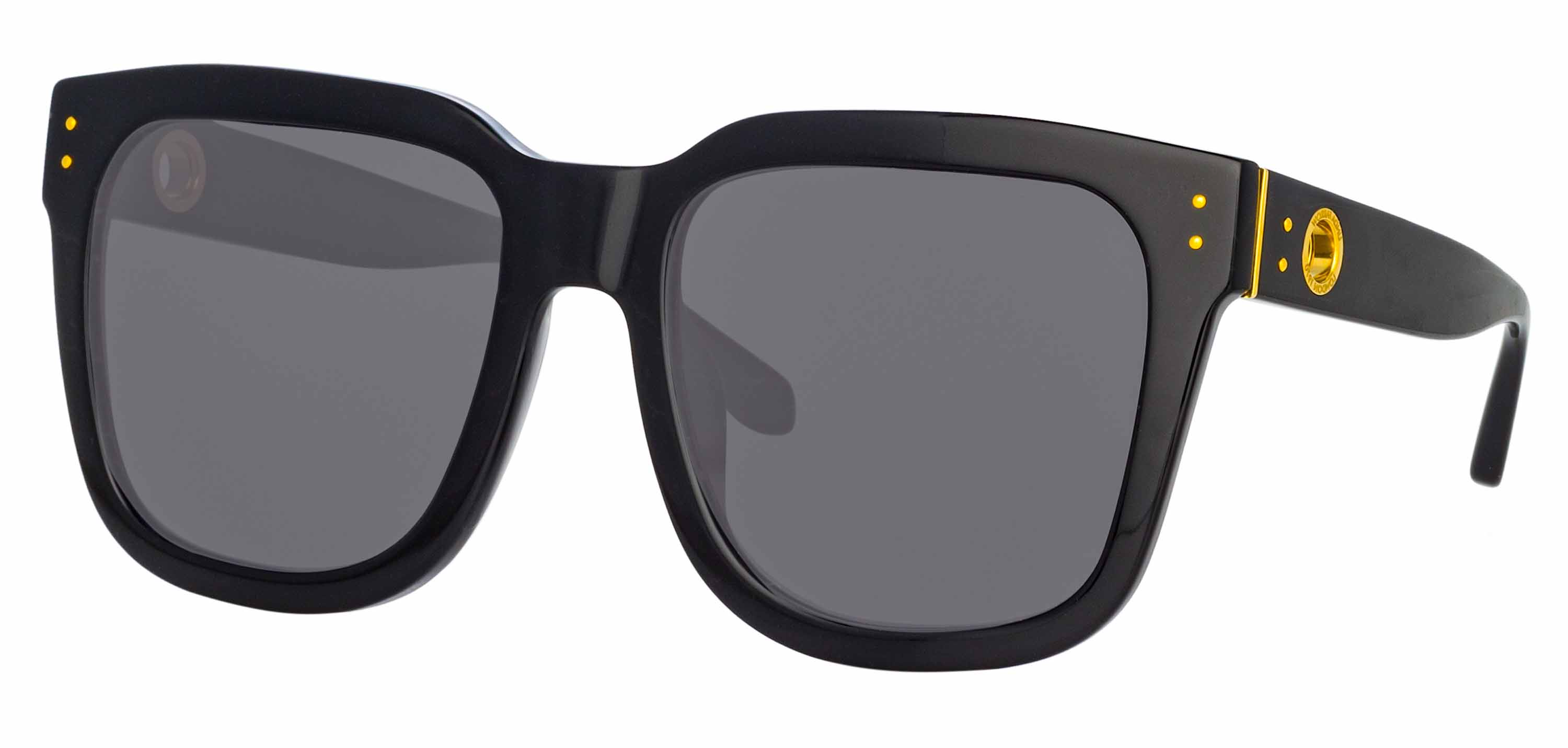 Color_LFL1175C1SUN - Freya Square Sunglasses in Black and Solid Grey