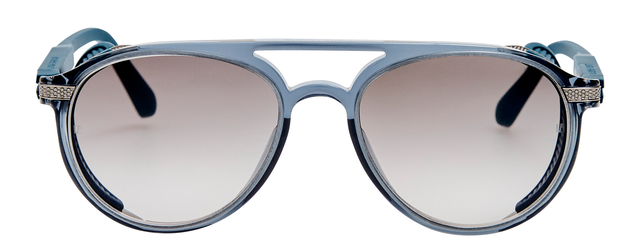 Color_LFL1722C2SUN- Sutton Aviator Sunglasses Antique White Gold and Grey Grad