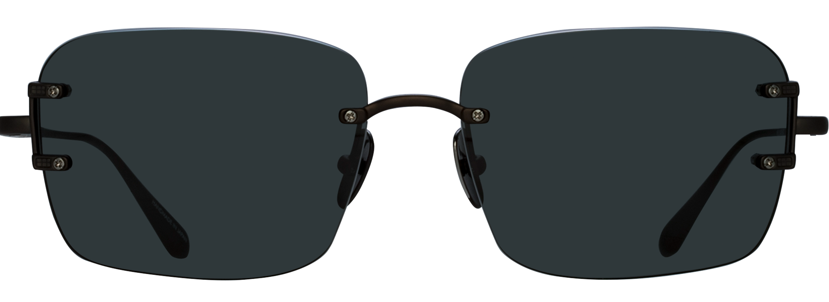 Color_LFL1476C3SUN - Sasha Square Sunglasses in Matt Nickel and Grey