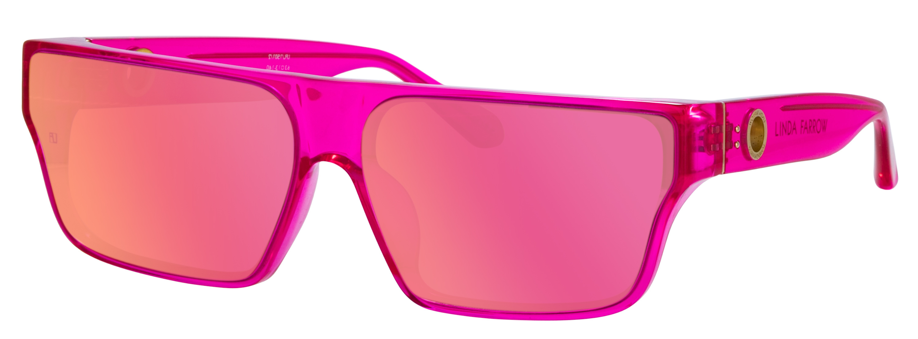 Color_LFL1501C2SUN -  Brady Flat Top Sunglasses in Pink and Pink Mirror