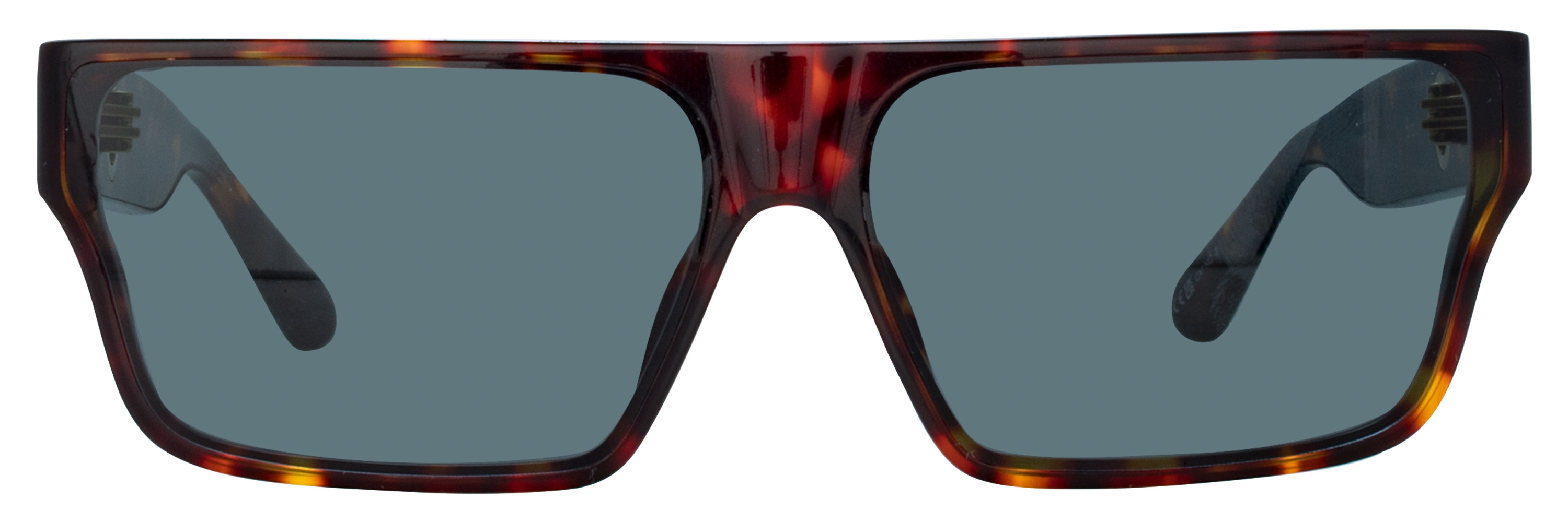 Color_LFL1501C3SUN - Brady Flat Top Sunglasses in Tortoise Shell and Deep Green