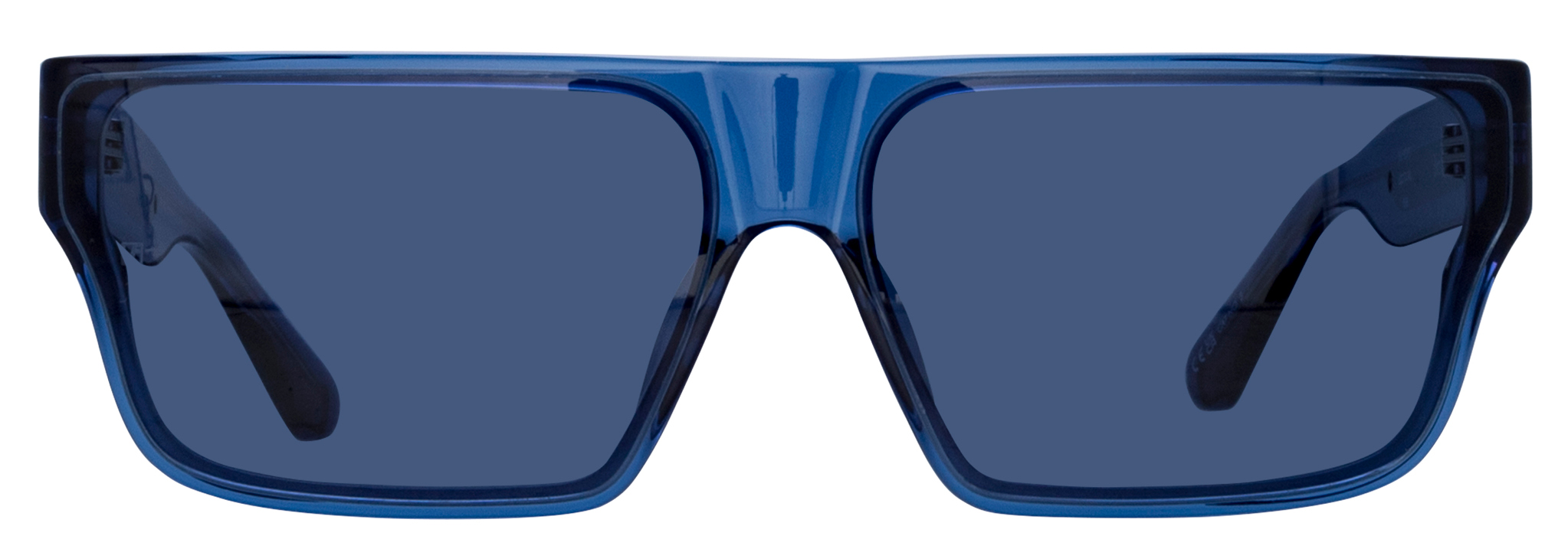 Color_LFL1501C5SUN - Brady Flat Top Sunglasses in Blue and Navy LIMITED EDITION