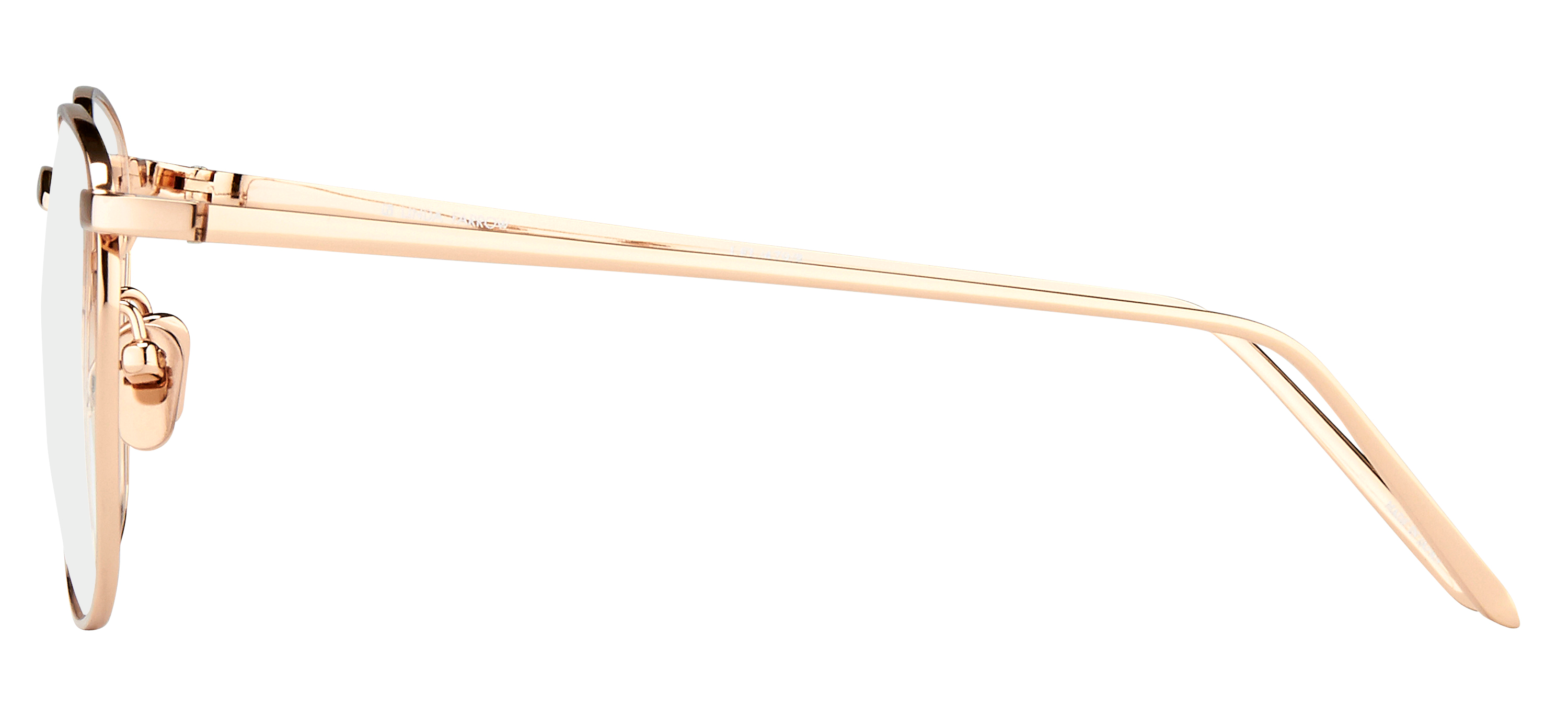 Color_LFLC479C8OPT - Simon Square Eyeglasses in Rose Gold and Clear