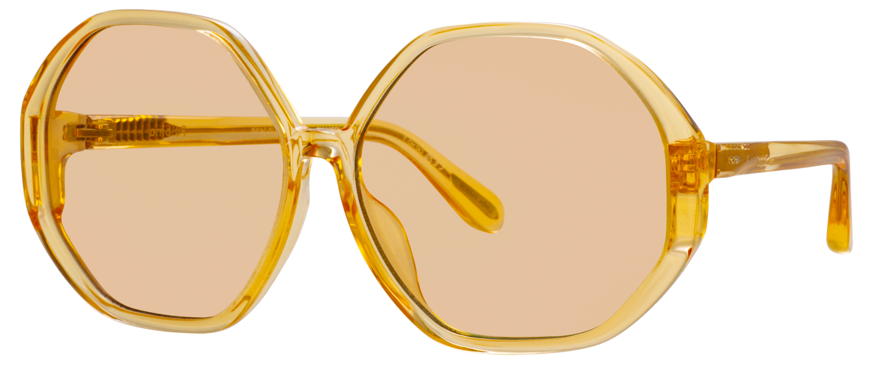 Color_LFL1415C9SUN - Paloma Hexagon Sunglasses in Orange