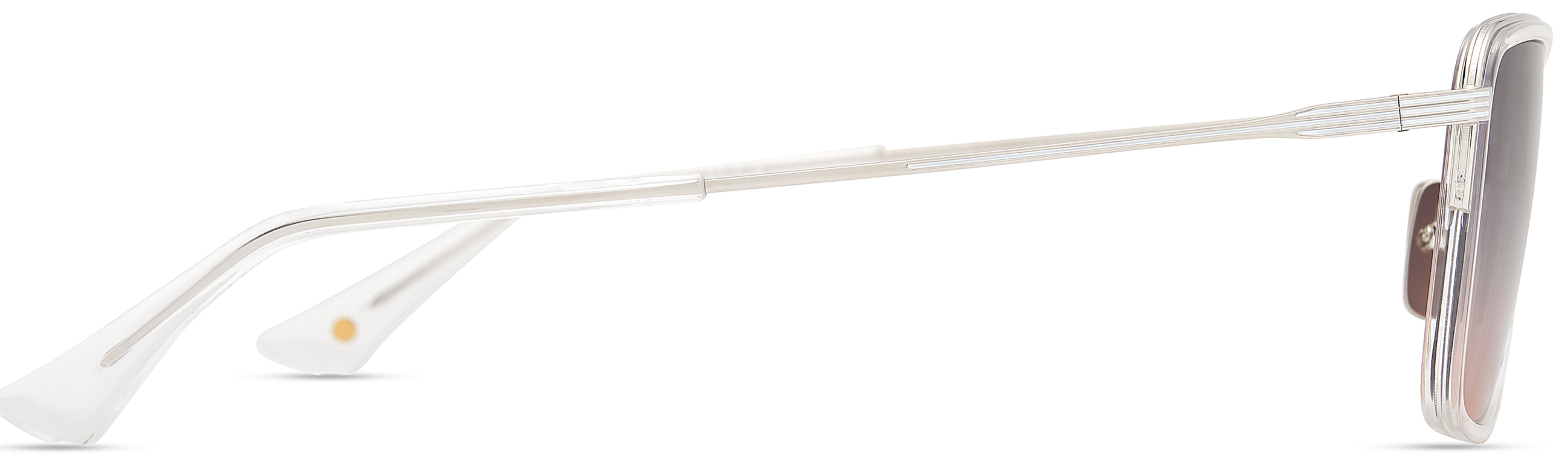 Color_DTS201-A-02 CRYSTAL CLEAR-SILVER / DARK GREY TO PEACH GRADIENT