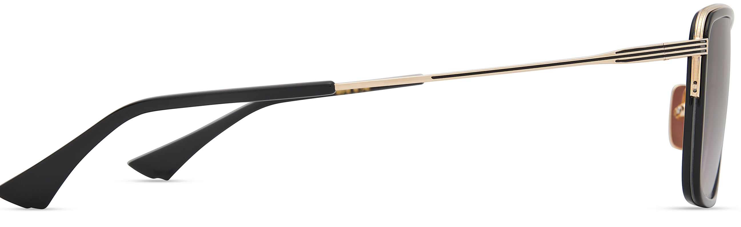 Color_DTS201-A-01 BLACK-WHITE GOLD / GREY TO CLEAR GRADIENT