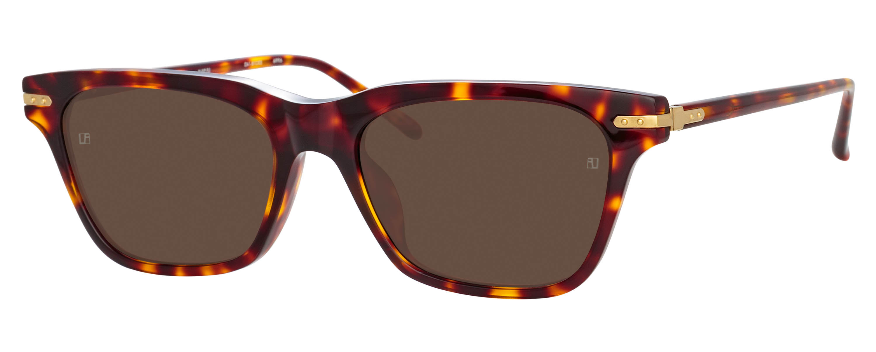 Color_LF55C5SUN - Mae Cat Eye Sunglasses in Tortoiseshell and Solid Brown