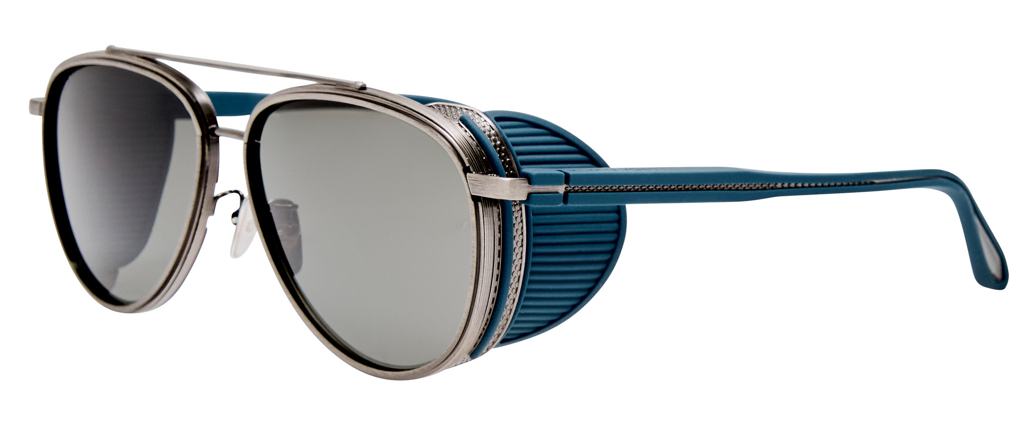 Color_LFL1628C3SUN - Cortes Aviator Sunglasses Antique White Gold and Grey