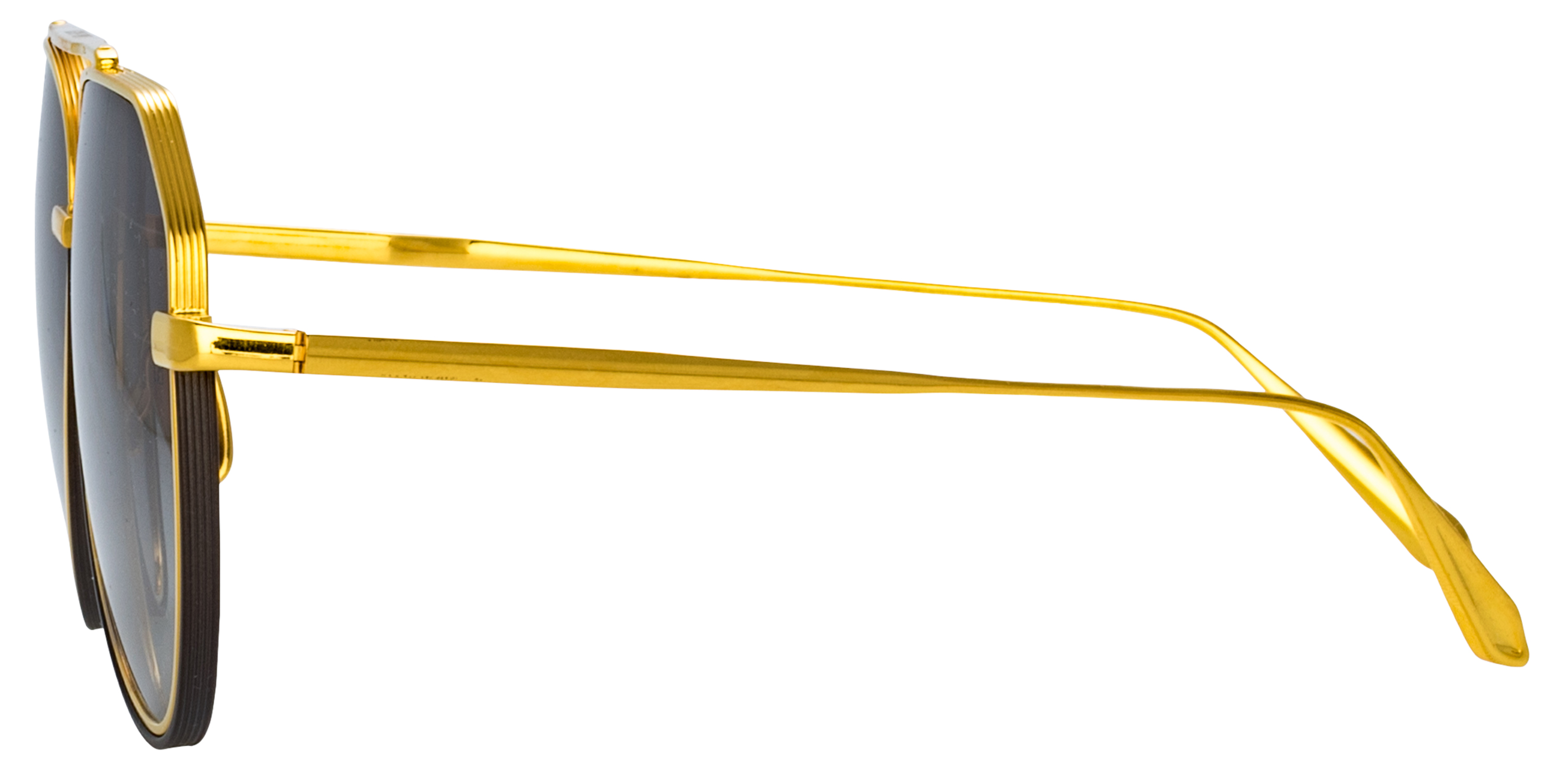 Color_LFL1472C1SUN - Bayer Aviator Sunglasses in Yellow Gold and Grey