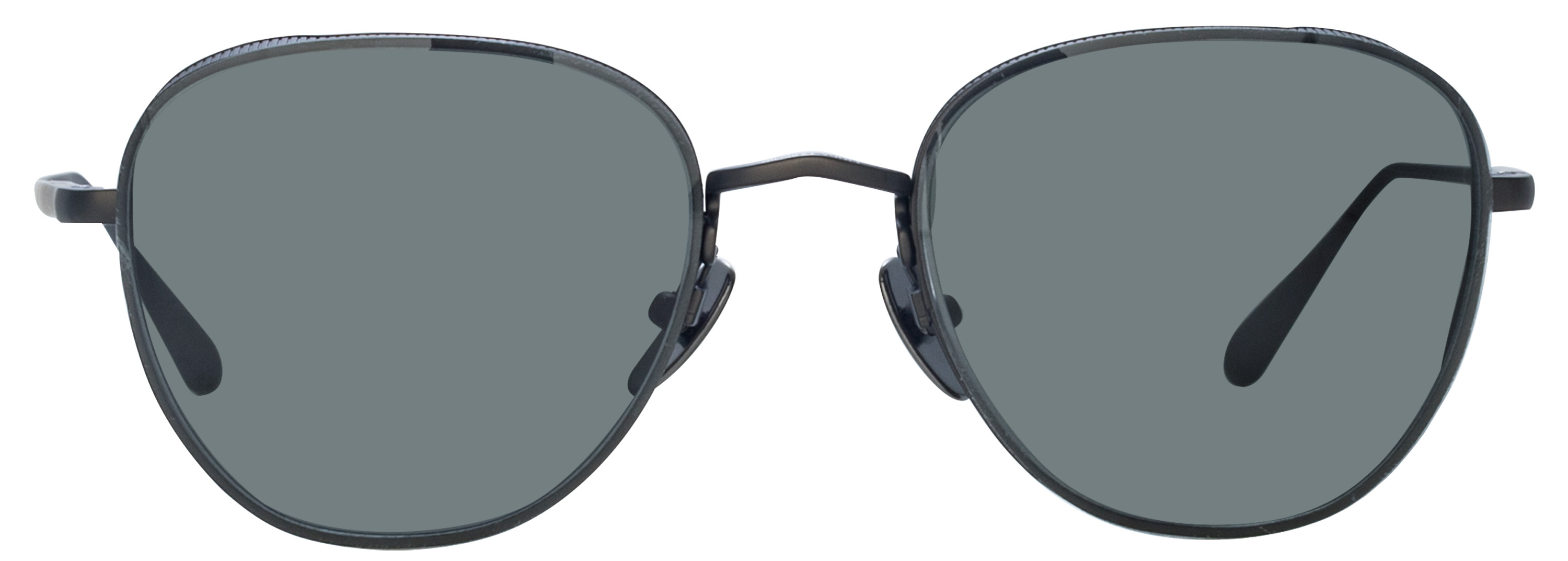 Color_LFL1503C2SUN - Hardy Aviator Sunglasses in Matt Nickel and Grey