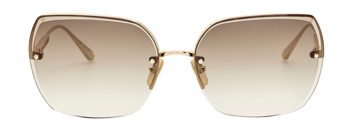 Color_LFL1779C1SUN - Ada Angular Sunglasses in Light Gold and Mocha Grad