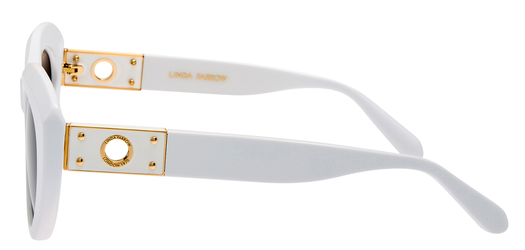 Color_LFL1551C2SUN - Anna Cat Eye Sunglasses in White and Grey