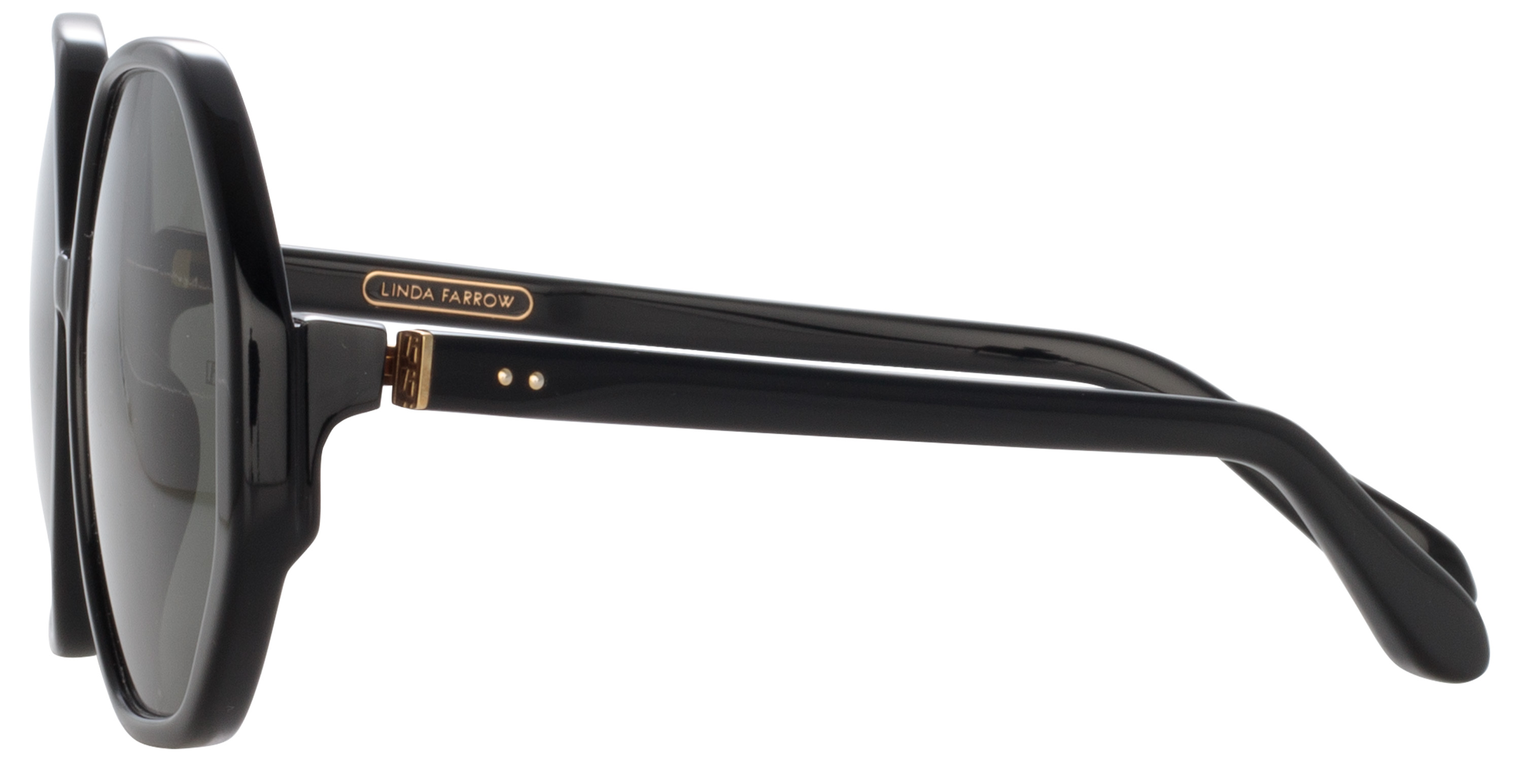 Color_LFL1415C1SUN - Paloma Hexagon Sunglasses in Black