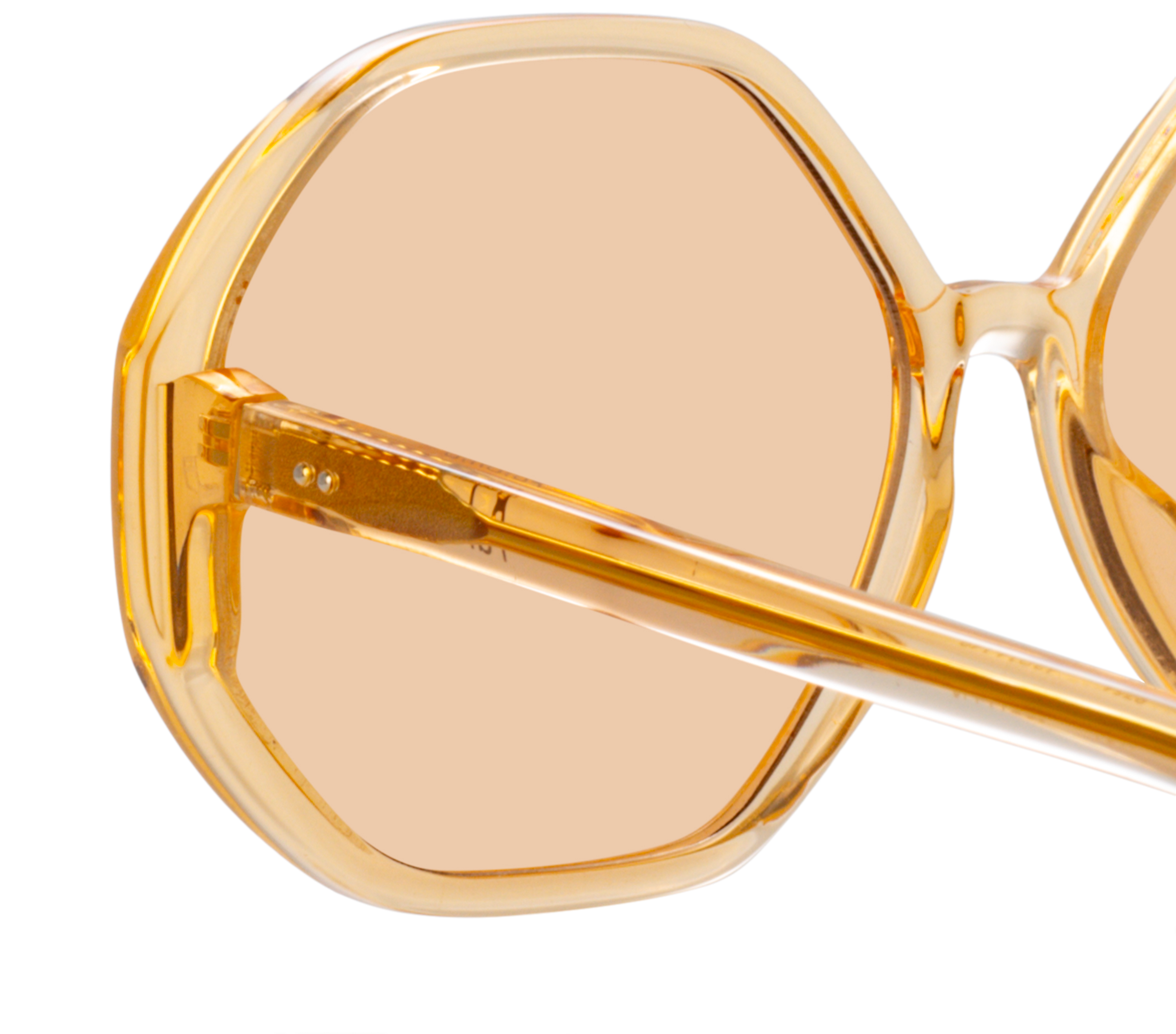 Color_LFL1415C9SUN - Paloma Hexagon Sunglasses in Orange