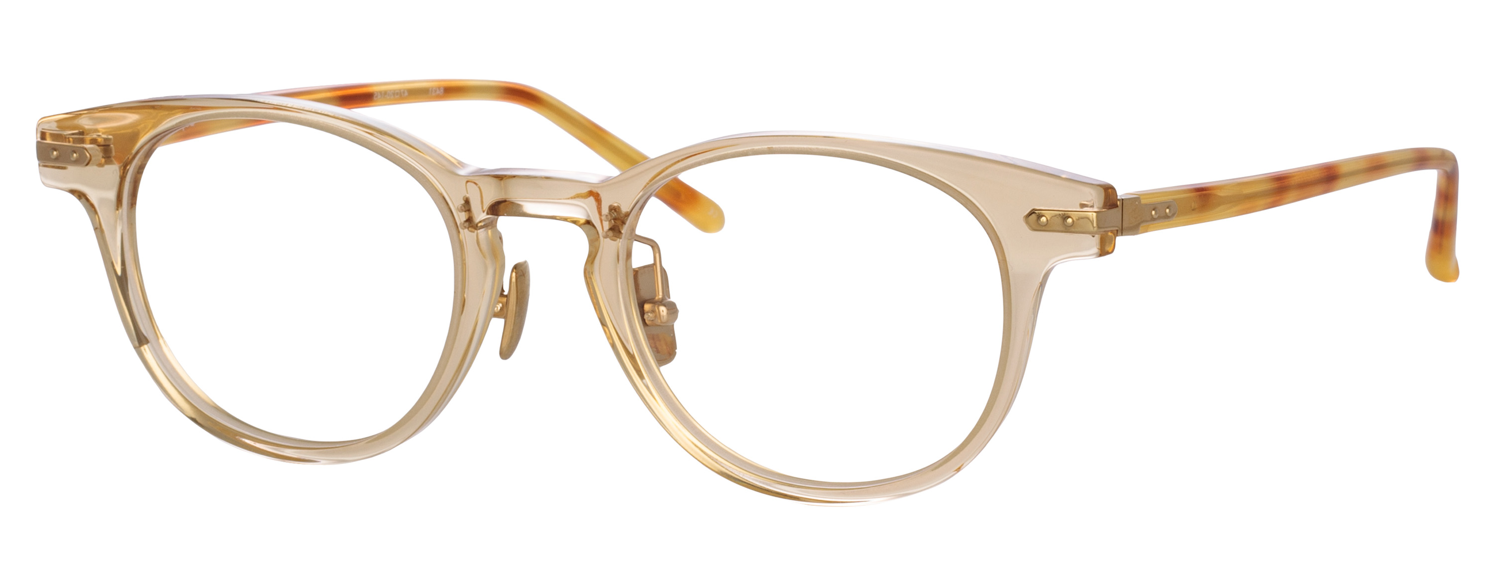 Color_LF25AC15OPT - Bray D-Frame Eyeglasses in Nude and Clear