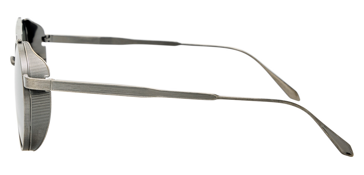 Color_LFL1549C5SUN - Conor Oval Sunglasses in Antique White Gold and Grey
