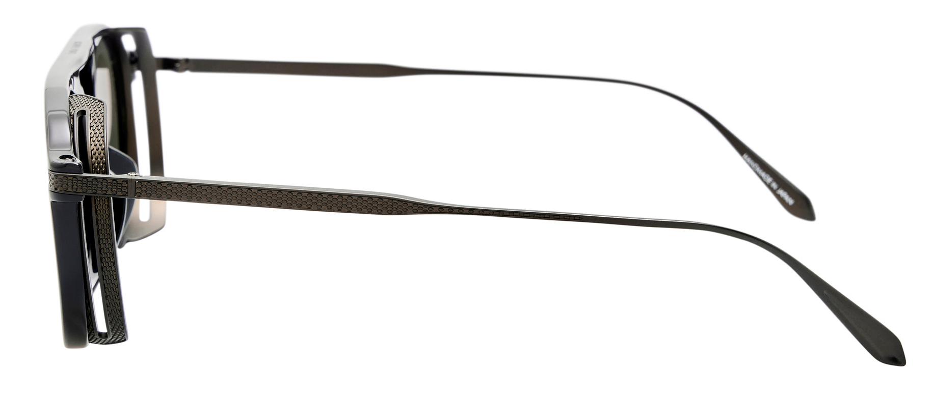 Color_LFL1722C4SUN - Sutton Aviator Sunglasses Black Matt Nickel and Grey