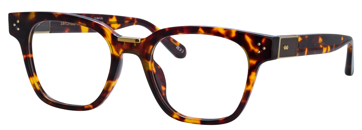 Color_LFL1481C2OPT - Sanchez D-Frame Eyeglasses in Tortoise Shell and Clear