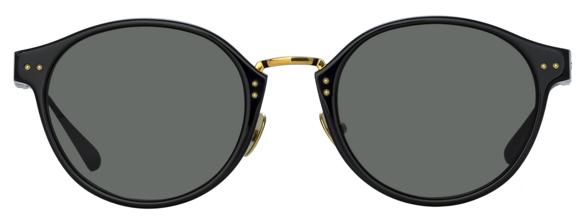 Color_LFL1535C1SUN - Marco Oval Sunglasses in Black and Grey