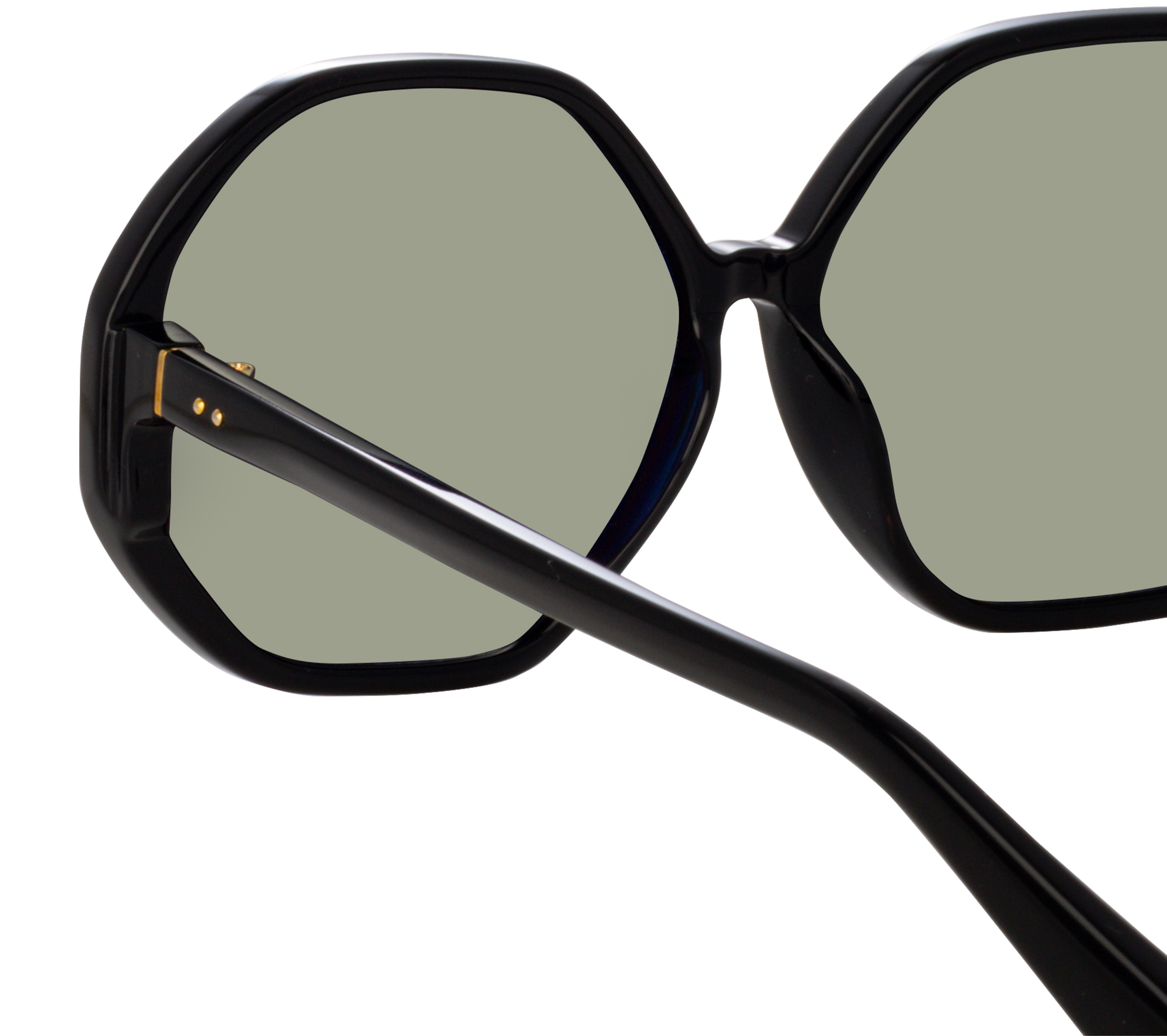 Color_LFL1415C1SUN - Paloma Hexagon Sunglasses in Black