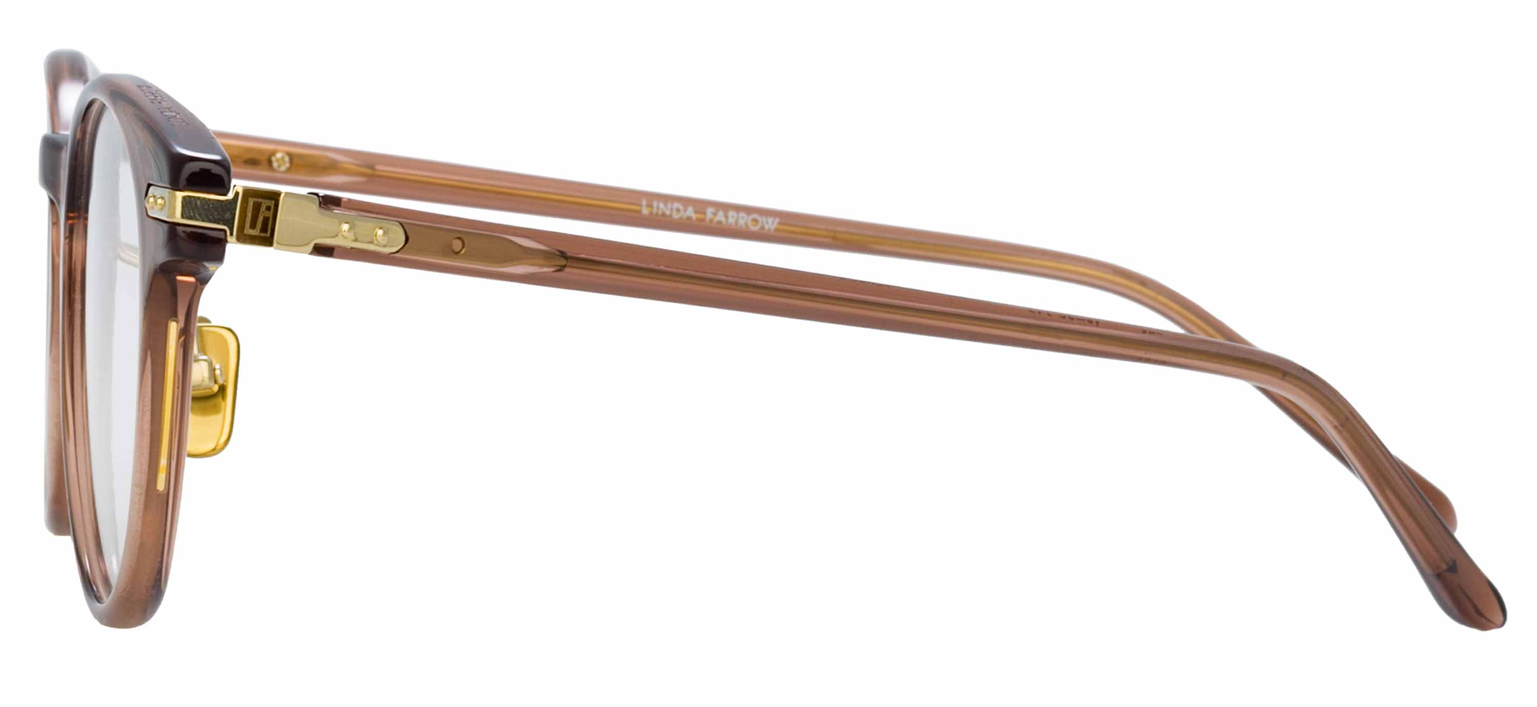 Color_LF25AC3OPT - Bray D-Frame Eyeglasses in Brown and Clear