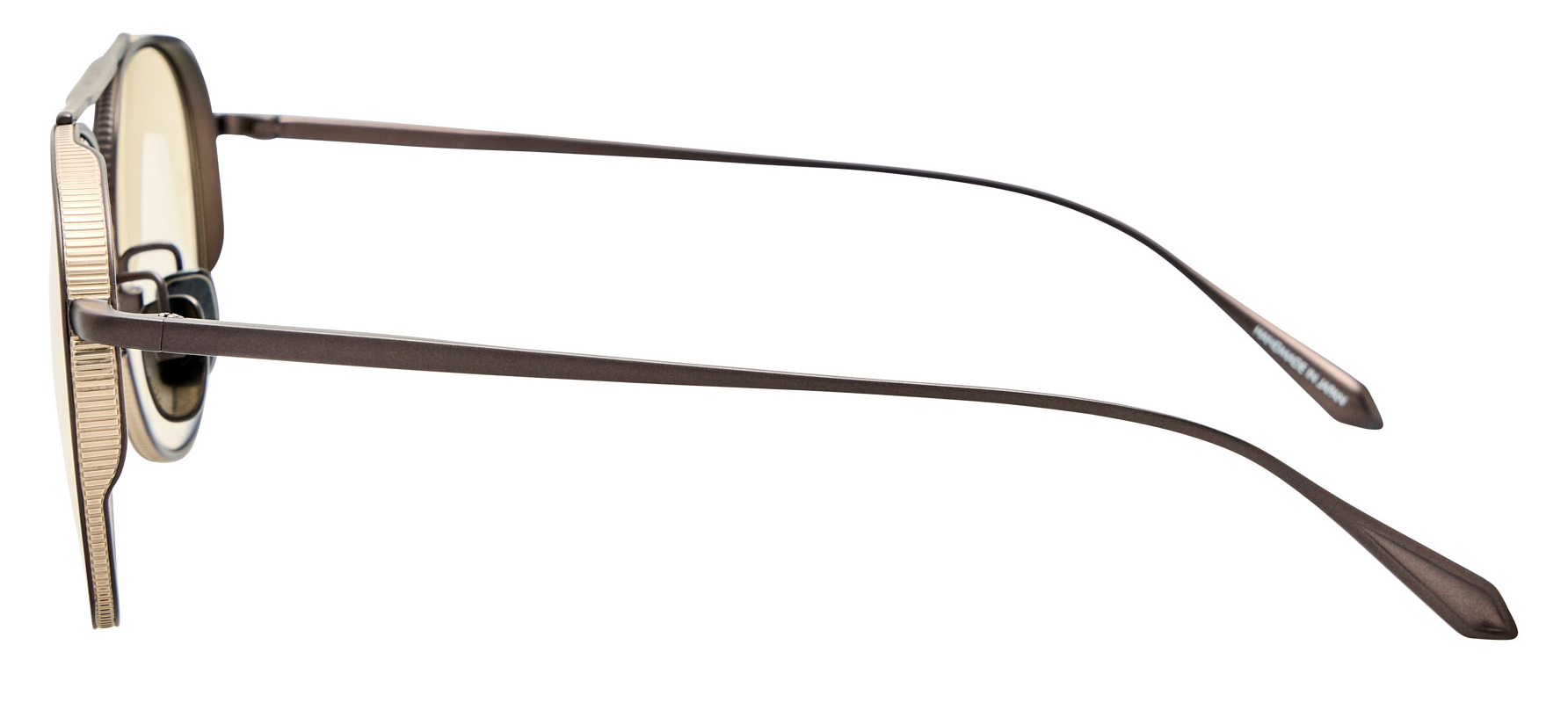 Color_LFL1547C10SUN - Meret Aviator Sunglasses in Yellow Gold and Yellow Photocrome