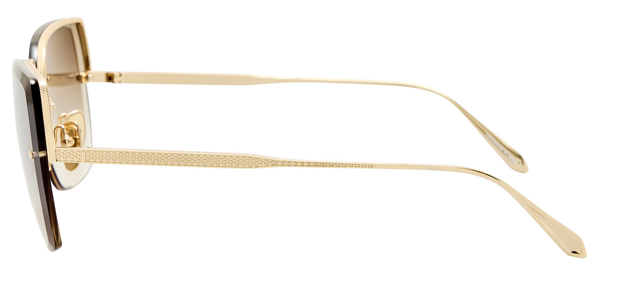 Color_LFL1779C1SUN - Ada Angular Sunglasses in Light Gold and Mocha Grad