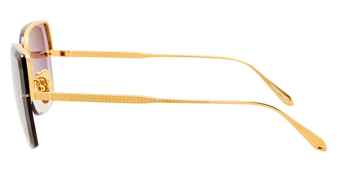 Color_LFL1779C5SUN - Ada Angular Sunglasses in Yellow Gold and Grey Grad